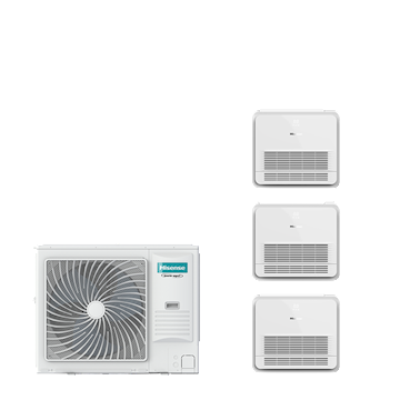 PAC TRIPLE vloer 8-serie 10,5 kW (R32) 230V