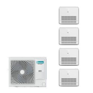 PAC QUAD vloer 8-serie 14 kW (R32) 400V