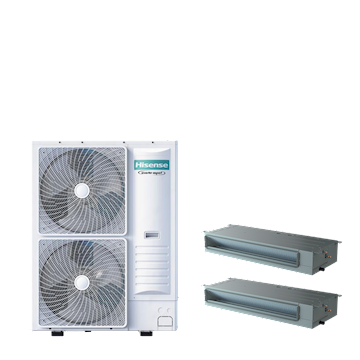 PAC TWIN kanaal 8-serie 14 kW (R32) 400V