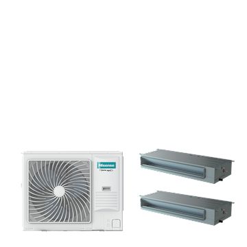 PAC TWIN kanaal 8-serie 14 kW (R32) 400V