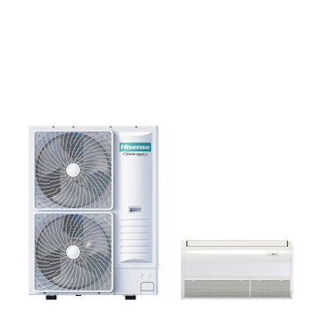 PAC SET deepcool vloer/plafond 8-serie 14 kW (R32) 400V