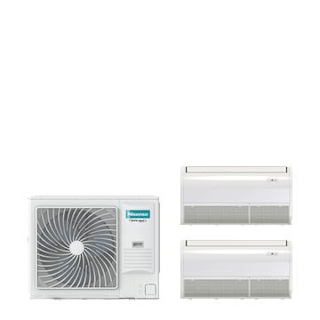 PAC TWIN vloer/plafond 8-serie 14 kW (R32) 400V