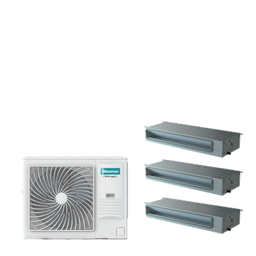 PAC TRIPLE kanaal 8-serie 17,5 kW (R32) 400V