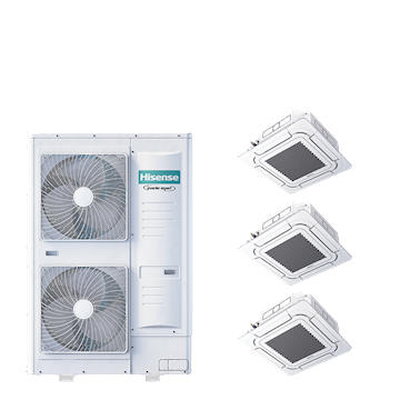 PAC TRIPLE cassette 4-weg 8-serie 20 kW (R32) 400V