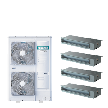 PAC QUAD kanaal 8-serie 20 kW (R32) 400V
