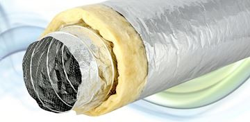 Sonoslang 203mm L-10mtr, geïsol. akoestische slang