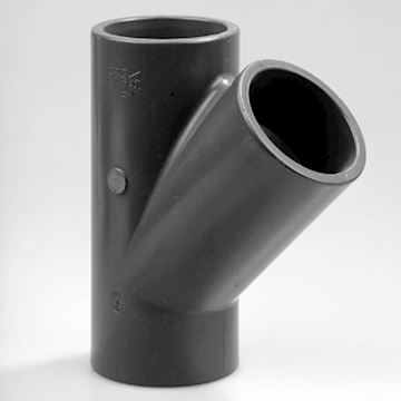 PVC HD t-stuk 45gr 20 mm