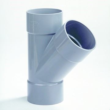 PVC T-stuk 45 gr - 32 mm
