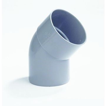 PVC Bocht mof/spie 45 gr - 50 mm