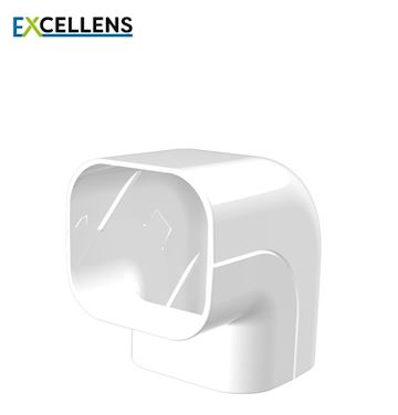 Tecnosystemi - Buiten bocht 90° 72 Wit (VPE 5)