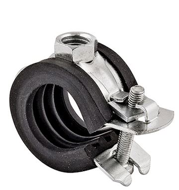 Pijpbeugel met rubber inleg 40-44 mm - pr/st (VPE 50)