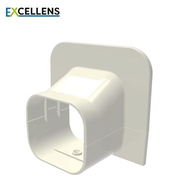 Tecnosystemi - Plafond eindkap 100 Creme (VPE 3)