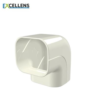 Tecnosystemi - Buiten bocht 90° 60 Creme (VPE 5)