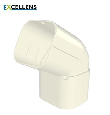 Tecnosystemi - Verstelbare buiten bocht 135° 72 - Creme