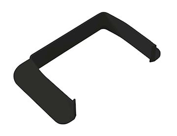 Optimal Duct Black - Muur rozet 80 mm - vpe 10 stuks