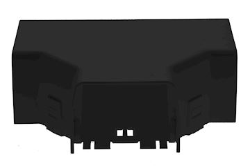 Optimal Duct Black - T-Stuk - 80 mm - vpe 6 stuks