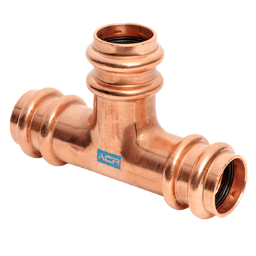 ACR Copper Press Tee 1 1/8 pr/st