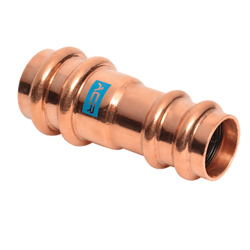 ACR Copper Press Reducing coupling 5/8 x 3/8 - (pr/5 stuks)