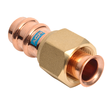 ACR Copper Press Flare adapters 3/4 - (pr/2 stuks)