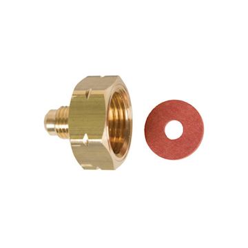 Vulnippel cil. 1/4"SAE 21,8x14 incl.pakking linkse draad R32