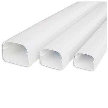 Tecnosystemi Optima goot Wit 75x56mm 2 mtr pr/st - VPE 14