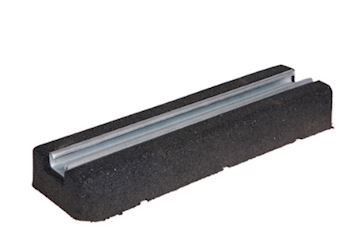 SFR 400 Rubber balk laag met profiel - 400 x 130 x 50 mm