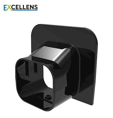 Tecnosystemi - Plafond Eindkap 72 Zwart (VPE 5)