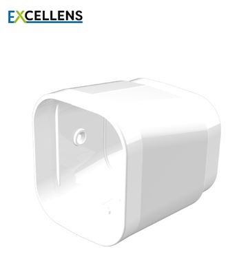 Tecnosystemi - Rotatiestuk Recht 100 Wit