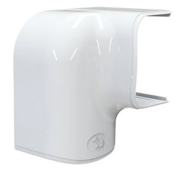Tecnosystemi Optima Wit Rechter Bocht vert/hor 62