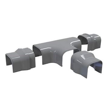 Tecnosystemi Optima Antraciet T-stuk 102 - pr/st - VPE 3