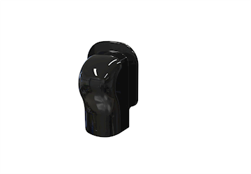 Tecnosystemi Optima Zwart muur afdekkap 75 - pr/st VPE 5