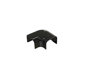 Tecnosystemi Optima Zwart platte bocht 102 - pr/st VPE 3