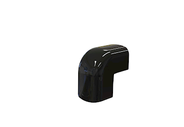 Tecnosystemi Optima Zwart buiten bocht 75 - pr/st VPE 5