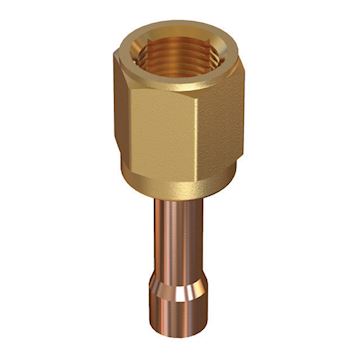 Danfoss RVS adapter 1/2"